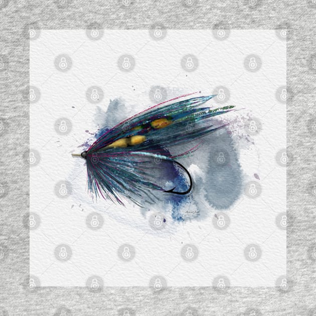 Blue Thunder Salmon Fly No.13 by MikaelJenei